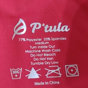 P'tula Active Special Edition Red Leggings